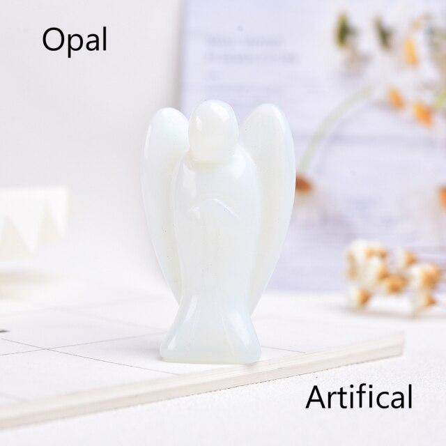 Guardian Angel Crystal Carving | Veska Opal 5cm 2"