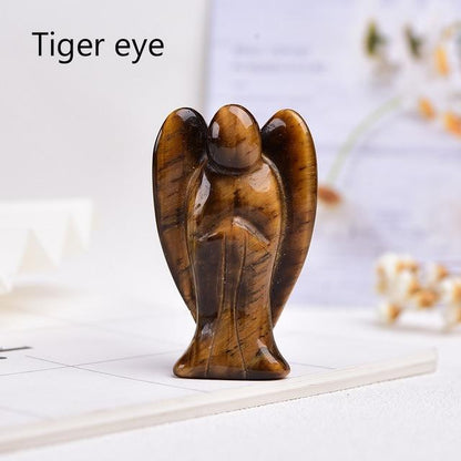 Guardian Angel Crystal Carving | Veska Tiger eye 5cm 2"