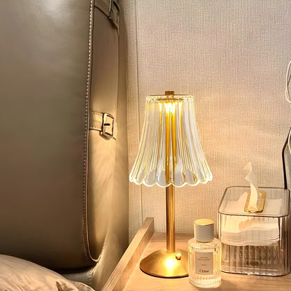Guld Kristall Bordslampa - Aurora Luxe | Veska