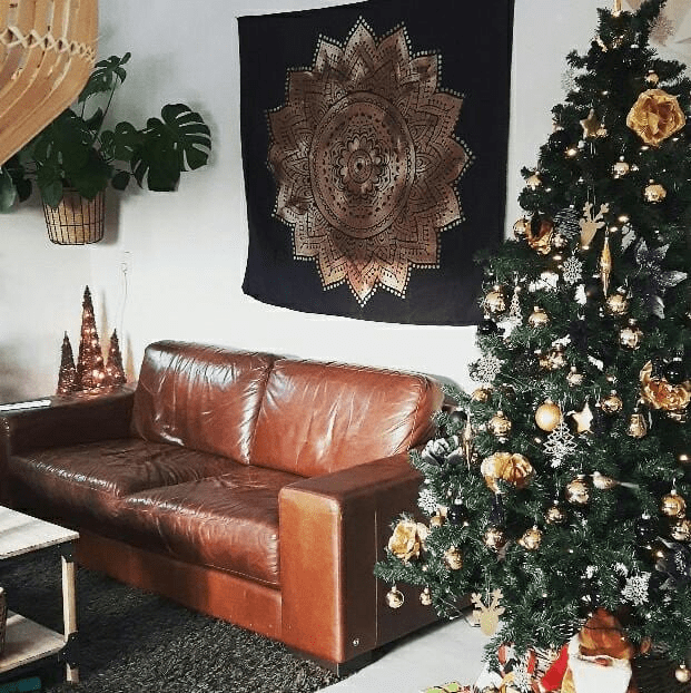 Guld Mandala Tapestry | Veska