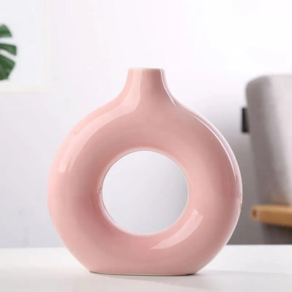 Hålig Minimalistisk Keramik Vase | Veska