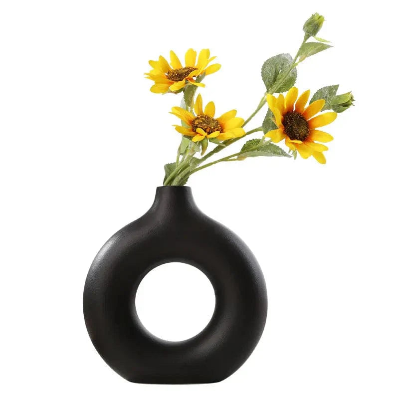 Hålig Minimalistisk Keramik Vase | Veska