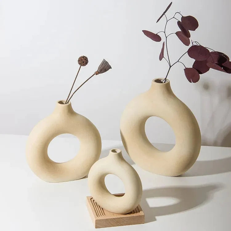 Hålig Minimalistisk Keramik Vase | Veska