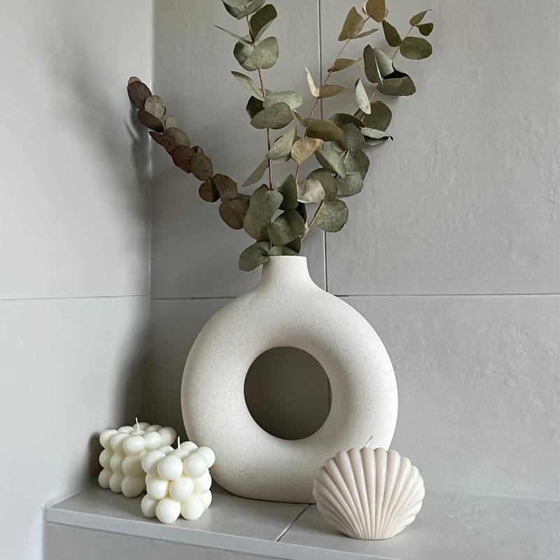 Hålig Minimalistisk Keramik Vase | Veska