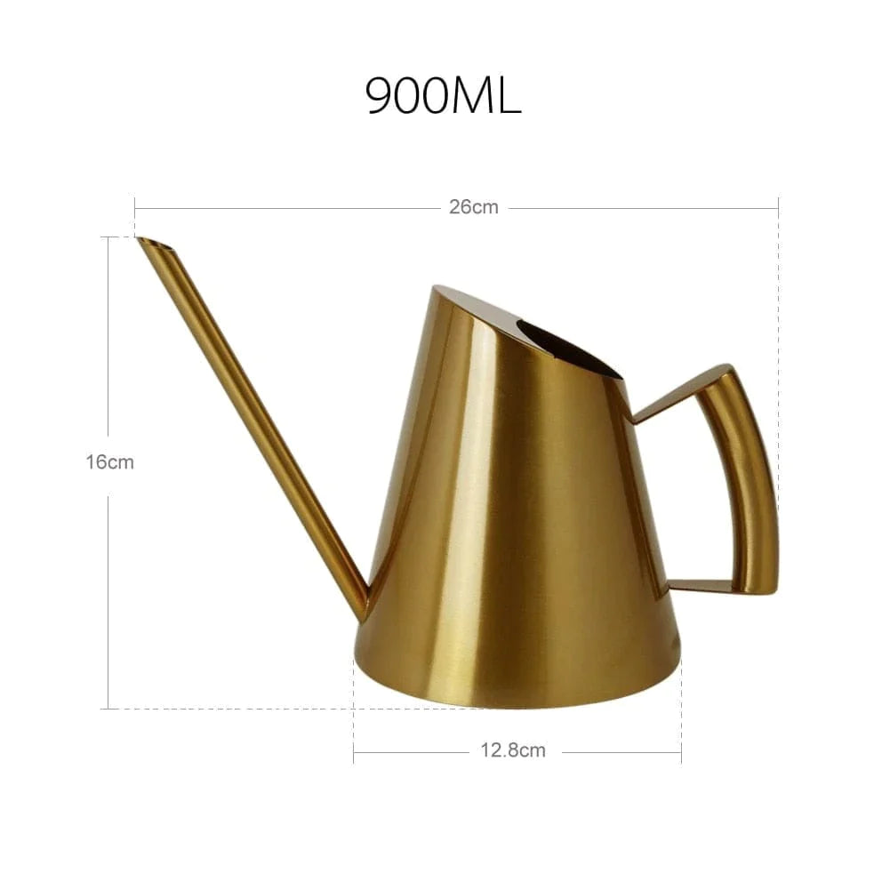 Hållbar Vattenkanna | Veska Guld 900 ml - 26 cm x 16 cm x 12.8 cm
