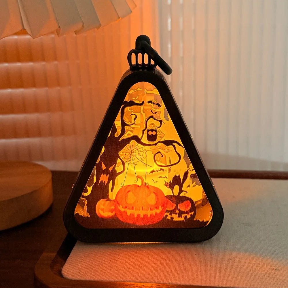 Halloween Dekor Triangel Bords Lampa | Veska