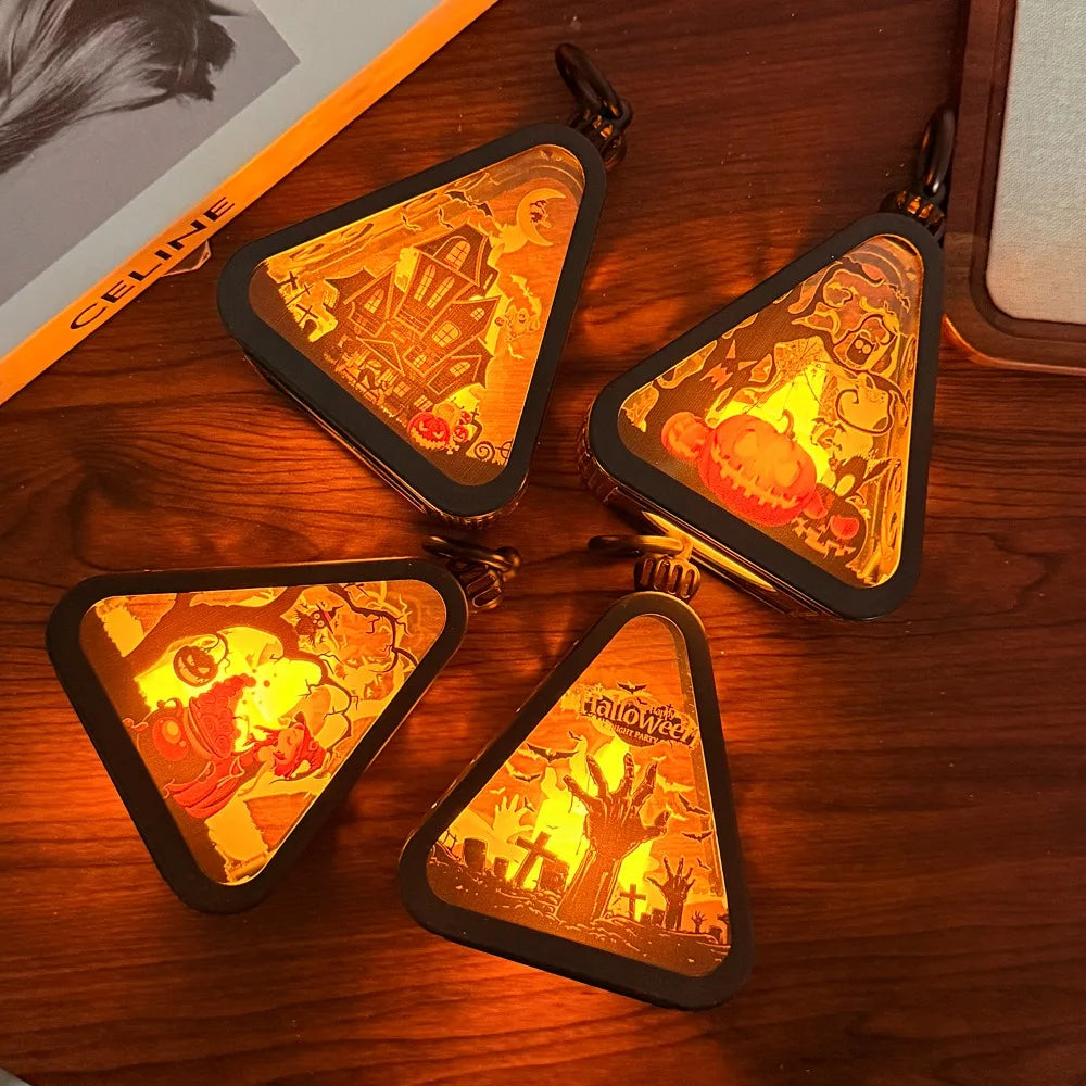 Halloween Dekor Triangel Bords Lampa | Veska