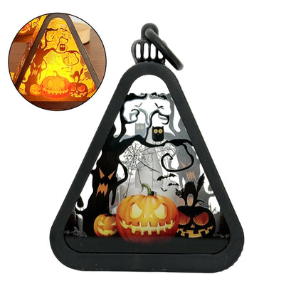 Halloween Dekor Triangel Bords Lampa | Veska Pumpkin