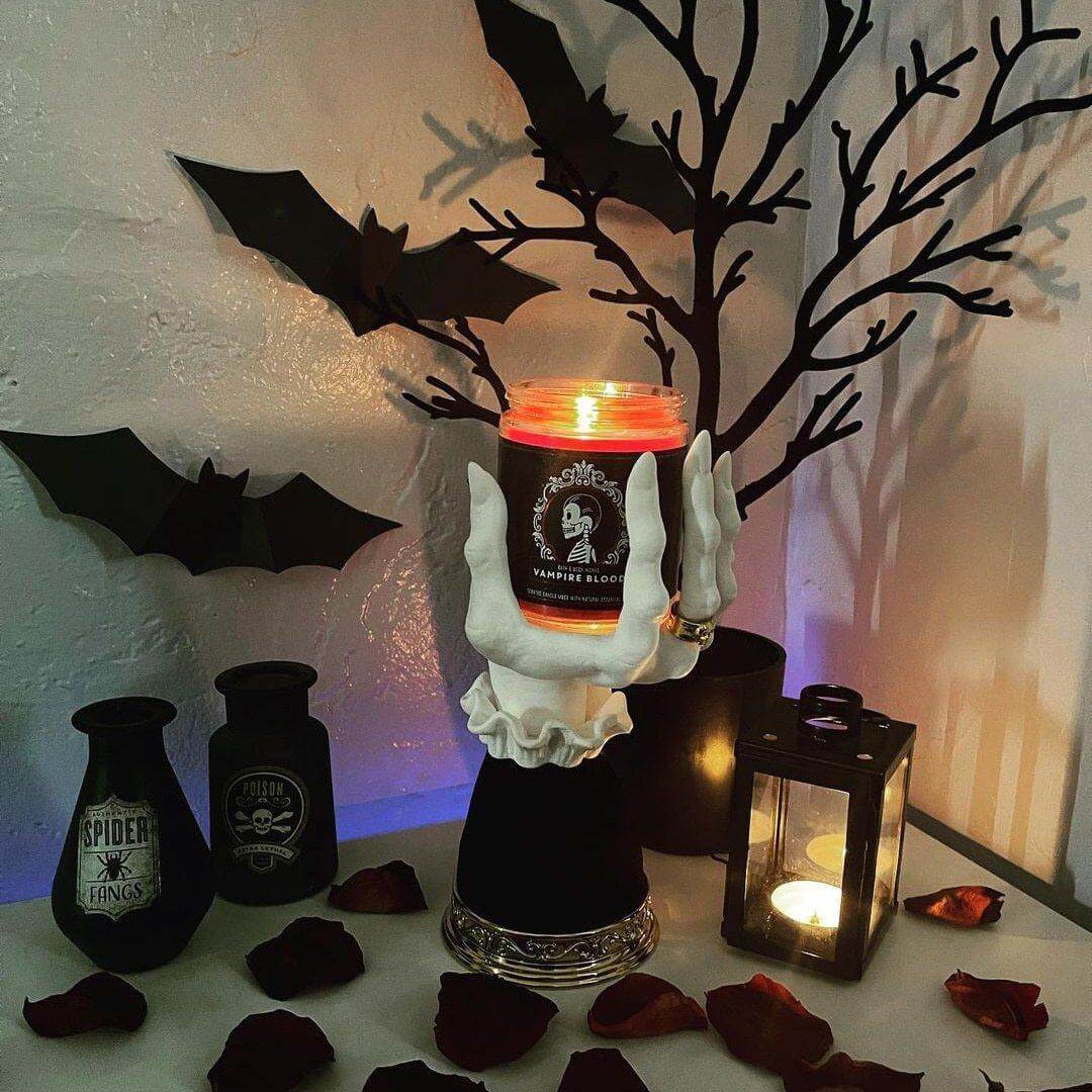 Halloween Harpiks Häxhänder Ljushållare | Veska
