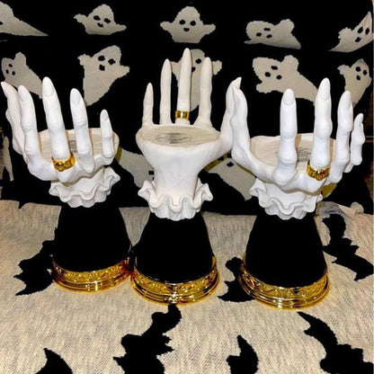 Halloween Harpiks Häxhänder Ljushållare | Veska