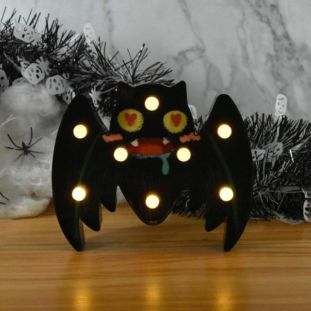 Halloween Pumpa Dekoration Led Nattlampa | Veska Bat C