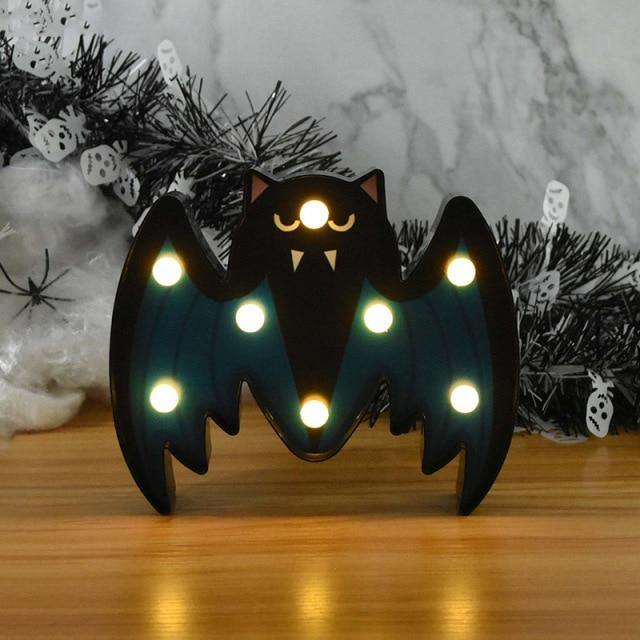 Halloween Pumpa Dekoration Led Nattlampa | Veska Fladdermus B