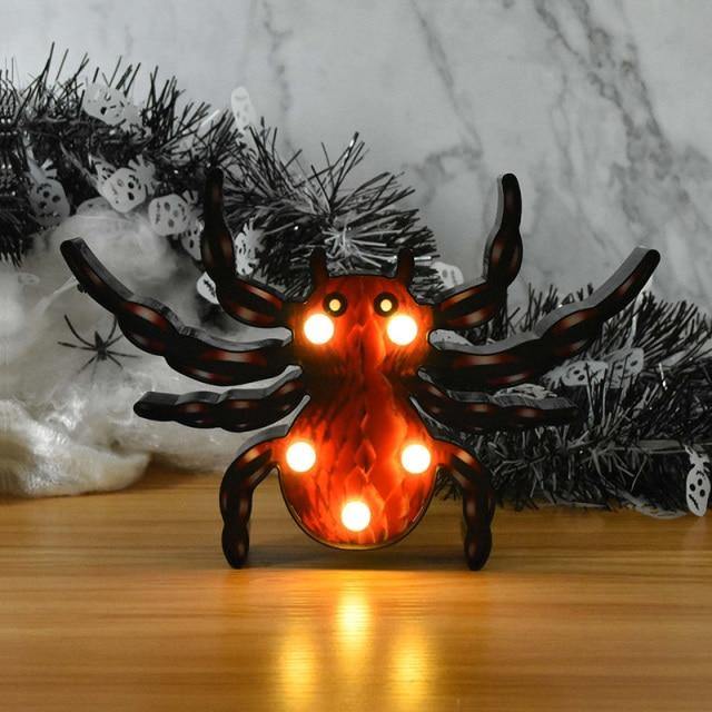 Halloween Pumpa Dekoration Led Nattlampa | Veska Spider A
