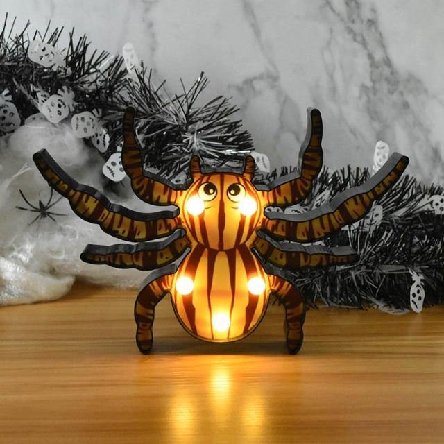 Halloween Pumpa Dekoration Led Nattlampa | Veska Spider C