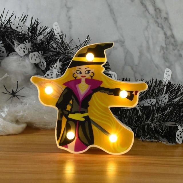 Halloween Pumpa Dekoration Led Nattlampa | Veska Witch B