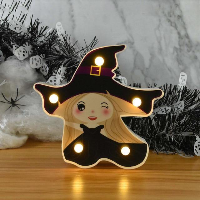 Halloween Pumpa Dekoration Led Nattlampa | Veska Witch C