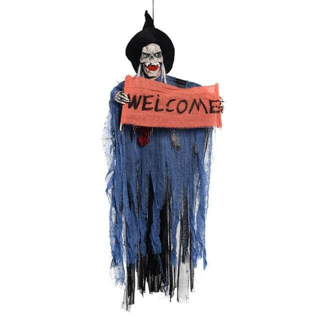 Halloween Skrämmande Elektrisk Hängande Spöke | Veska Blå