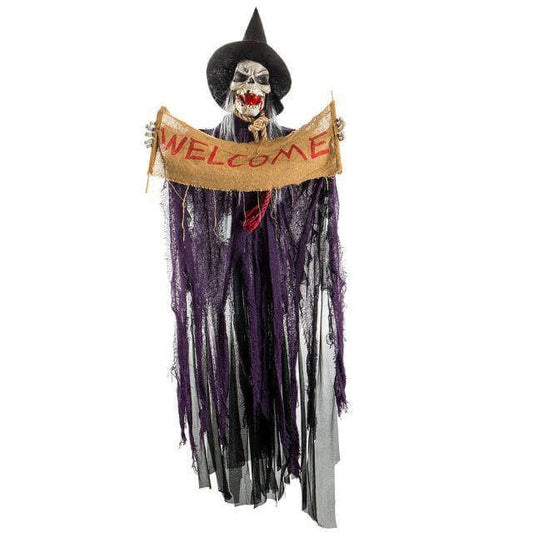 Halloween Skrämmande Elektrisk Hängande Spöke | Veska Lila