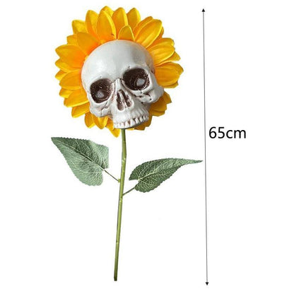 Halloween Skrämmande Solros Huvudskalle | Veska