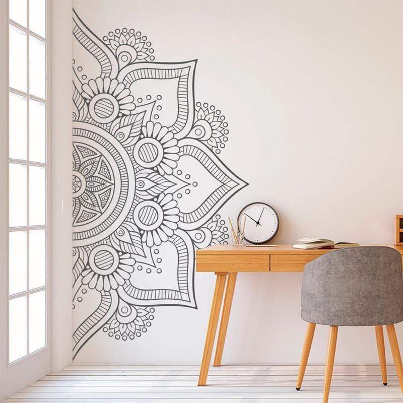 Halv Mandala Väggdekal | Veska