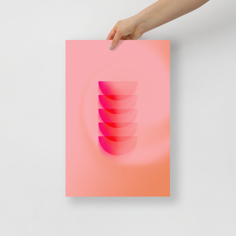 Halvsfärer 2 Vägghängd konst | Veska 12×18