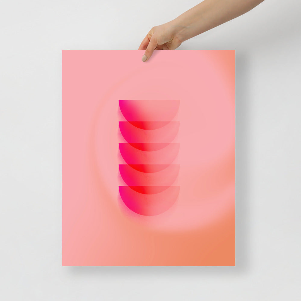 Halvsfärer 2 Vägghängd konst | Veska 16×20