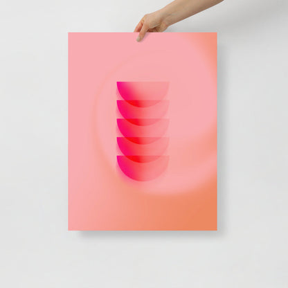 Halvsfärer 2 Vägghängd konst | Veska 18×24