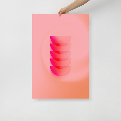 Halvsfärer 2 Vägghängd konst | Veska 24×36