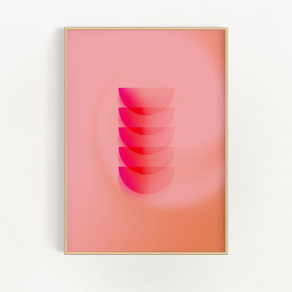 Halvsfärer 2 Vägghängd konst | Veska 12×16