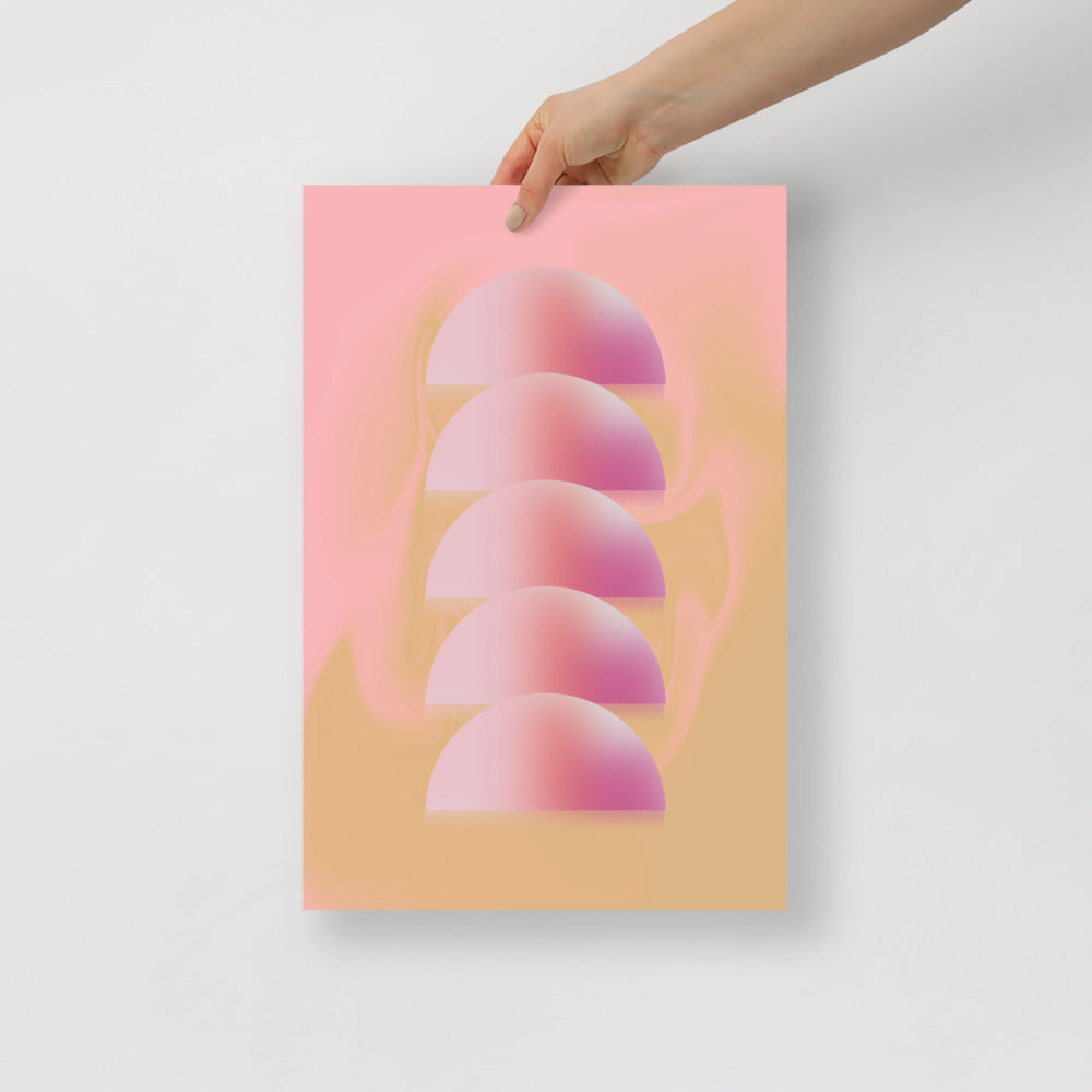 Halvsfärer Väggkonst | Veska 12×18