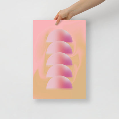 Halvsfärer Väggkonst | Veska 12×18