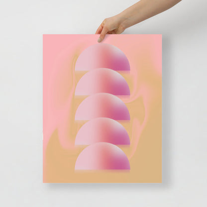 Halvsfärer Väggkonst | Veska 16×20