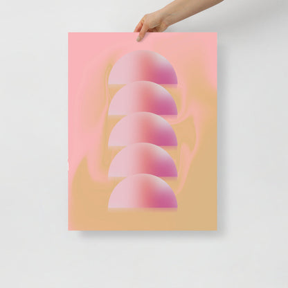 Halvsfärer Väggkonst | Veska 18×24