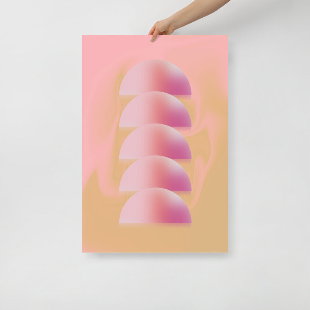 Halvsfärer Väggkonst | Veska 24×36