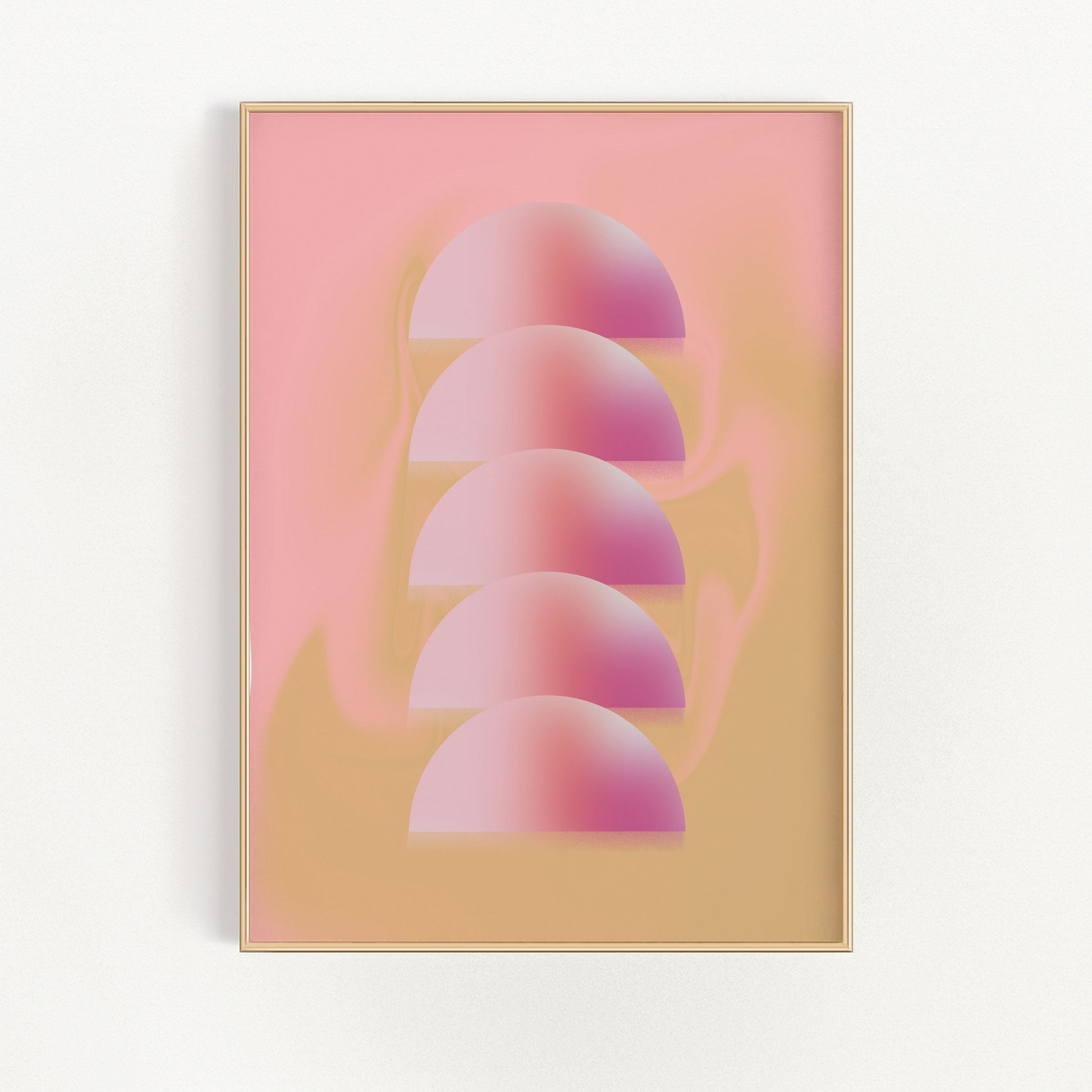 Halvsfärer Väggkonst | Veska 12×16