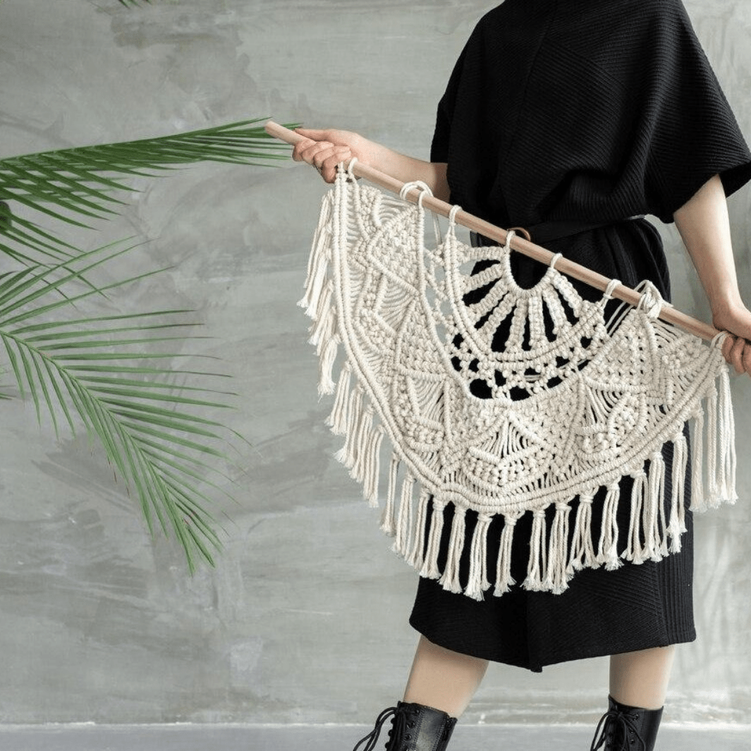 Handgjord Boho Stil Väggupphängning | Veska