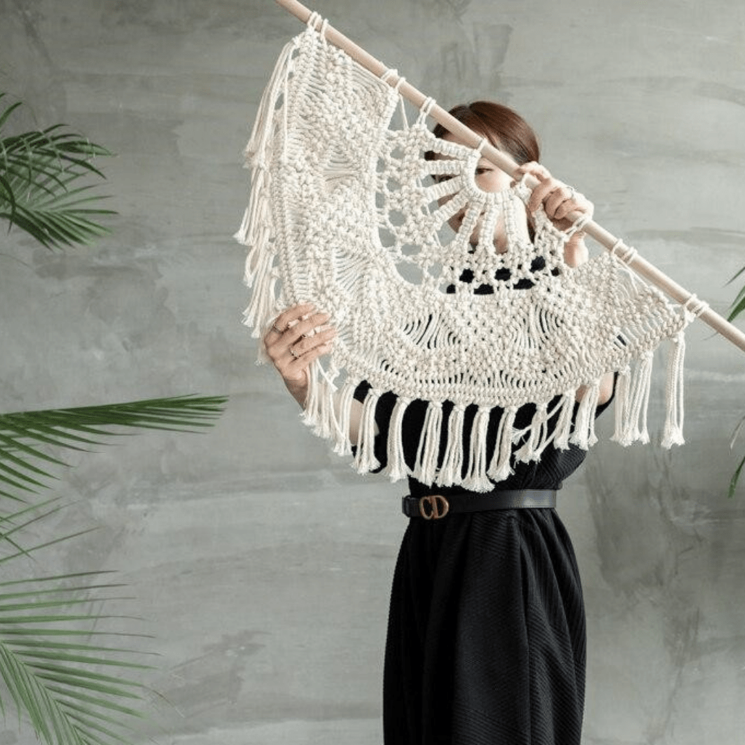 Handgjord Boho Stil Väggupphängning | Veska