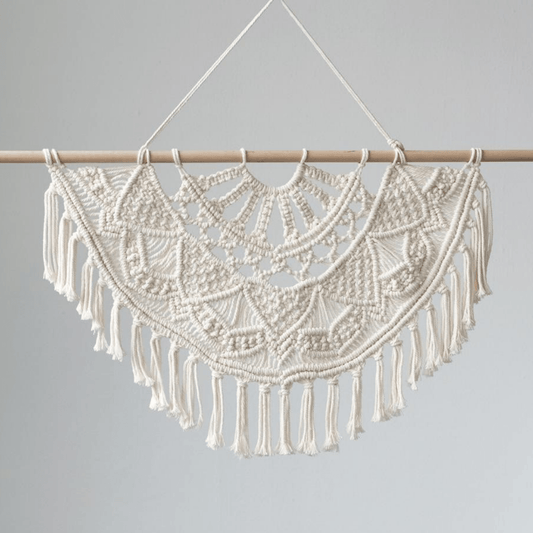 Handgjord Boho Stil Väggupphängning | Veska Trästicka