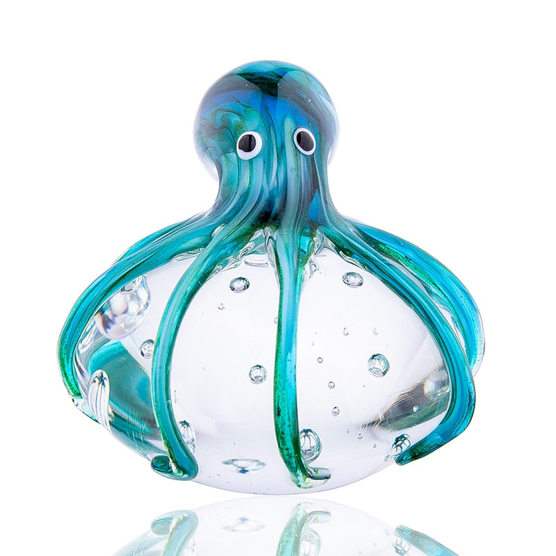 Handgjord Färgad Bläckfisk Glas Ornament | Veska