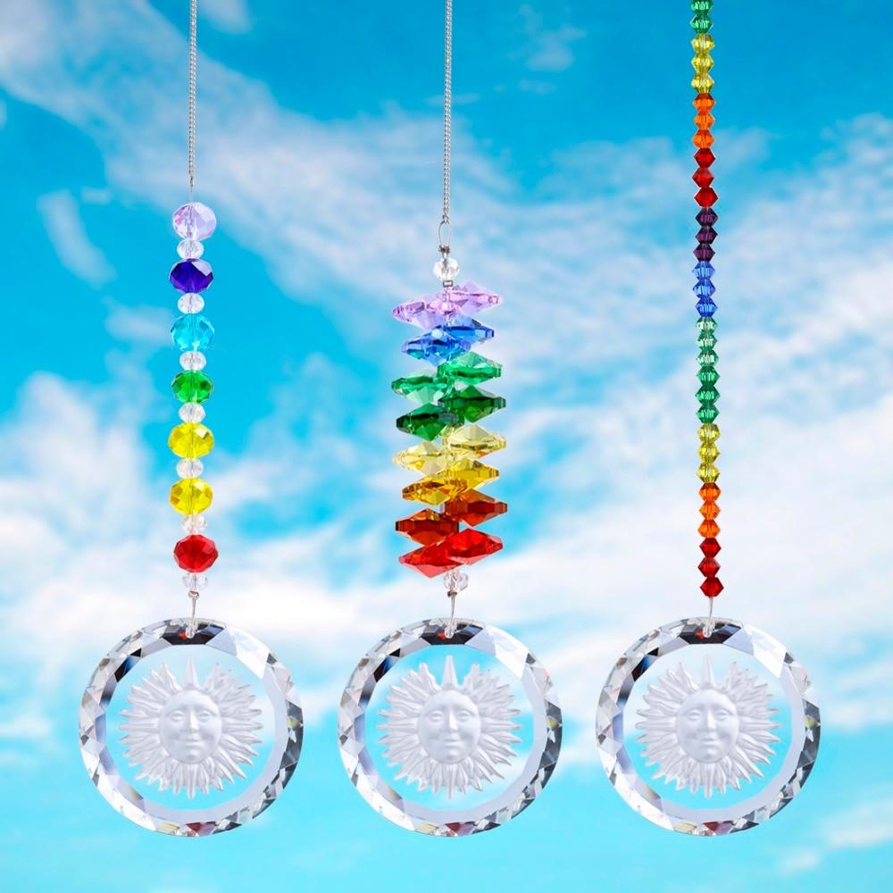 Handgjord Kristallglas Chakra Charm | Veska