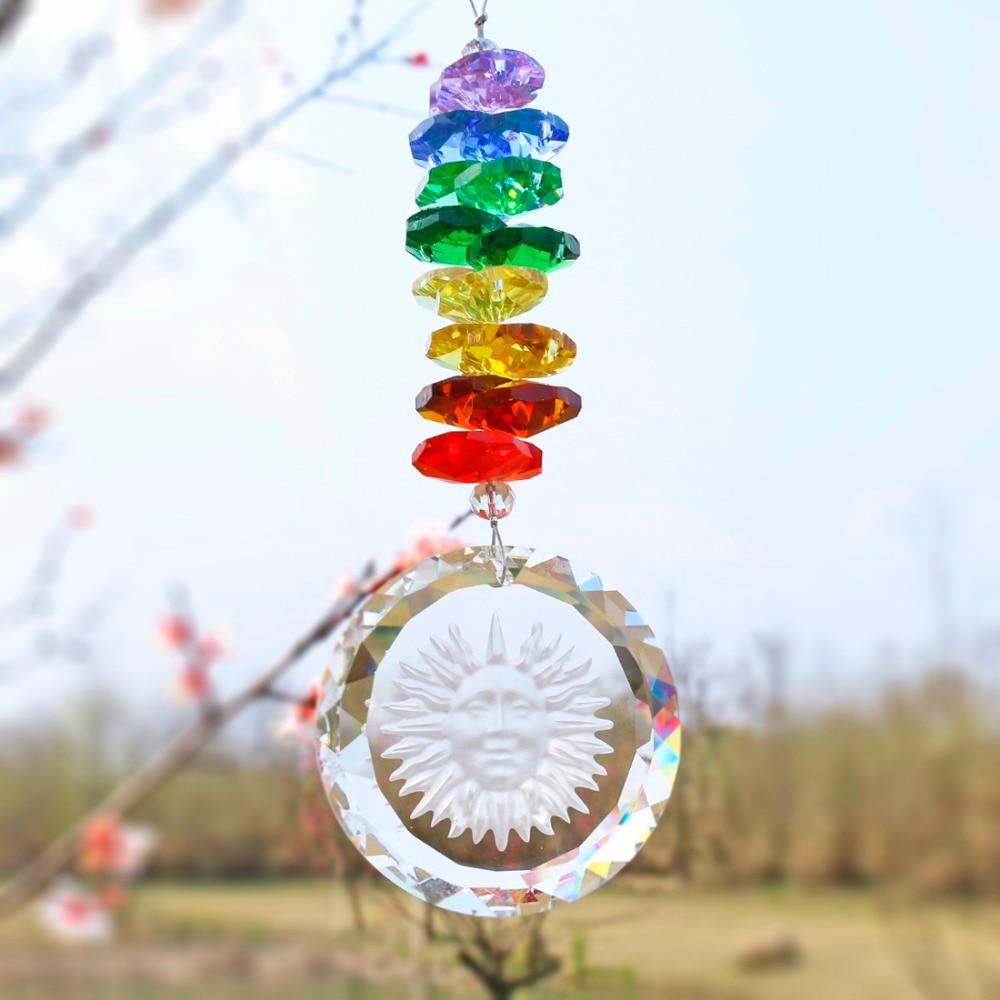 Handgjord Kristallglas Chakra Charm | Veska