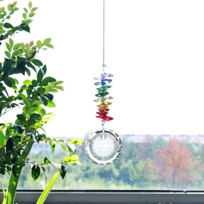Handgjord Kristallglas Chakra Charm | Veska