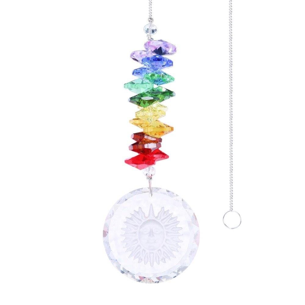 Handgjord Kristallglas Chakra Charm | Veska