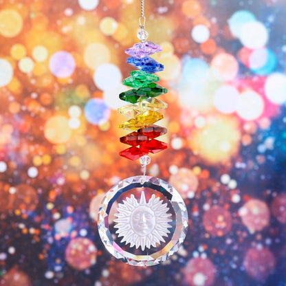 Handgjord Kristallglas Chakra Charm | Veska