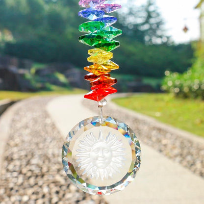 Handgjord Kristallglas Chakra Charm | Veska