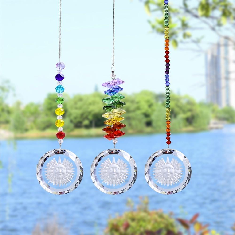 Handgjord Kristallglas Chakra Charm | Veska