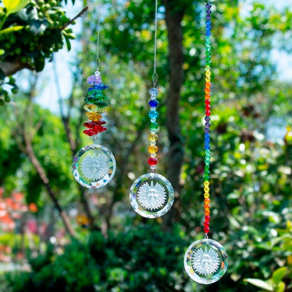 Handgjord Kristallglas Chakra Charm | Veska