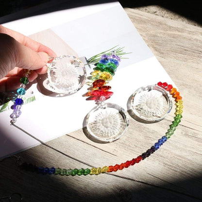 Handgjord Kristallglas Chakra Charm | Veska
