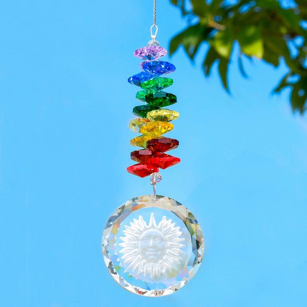 Handgjord Kristallglas Chakra Charm | Veska