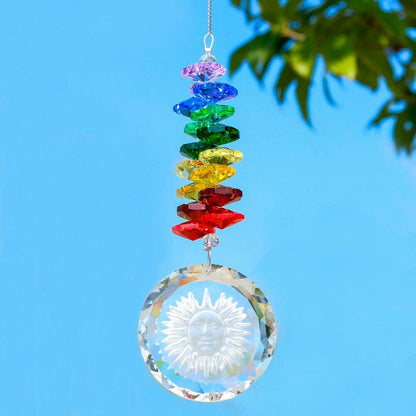 Handgjord Kristallglas Chakra Charm | Veska